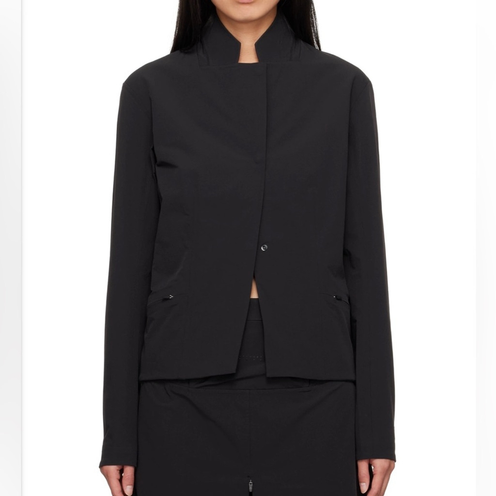 JOHANNA PARV Black Tech Velocity Blazer Sz S